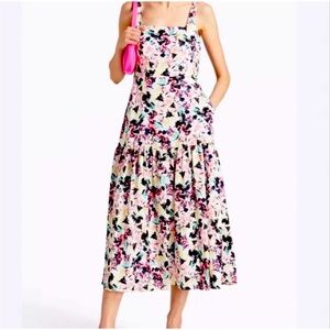 Aidan by Aidan Mattox Satin Floral Print  Dress Size 6